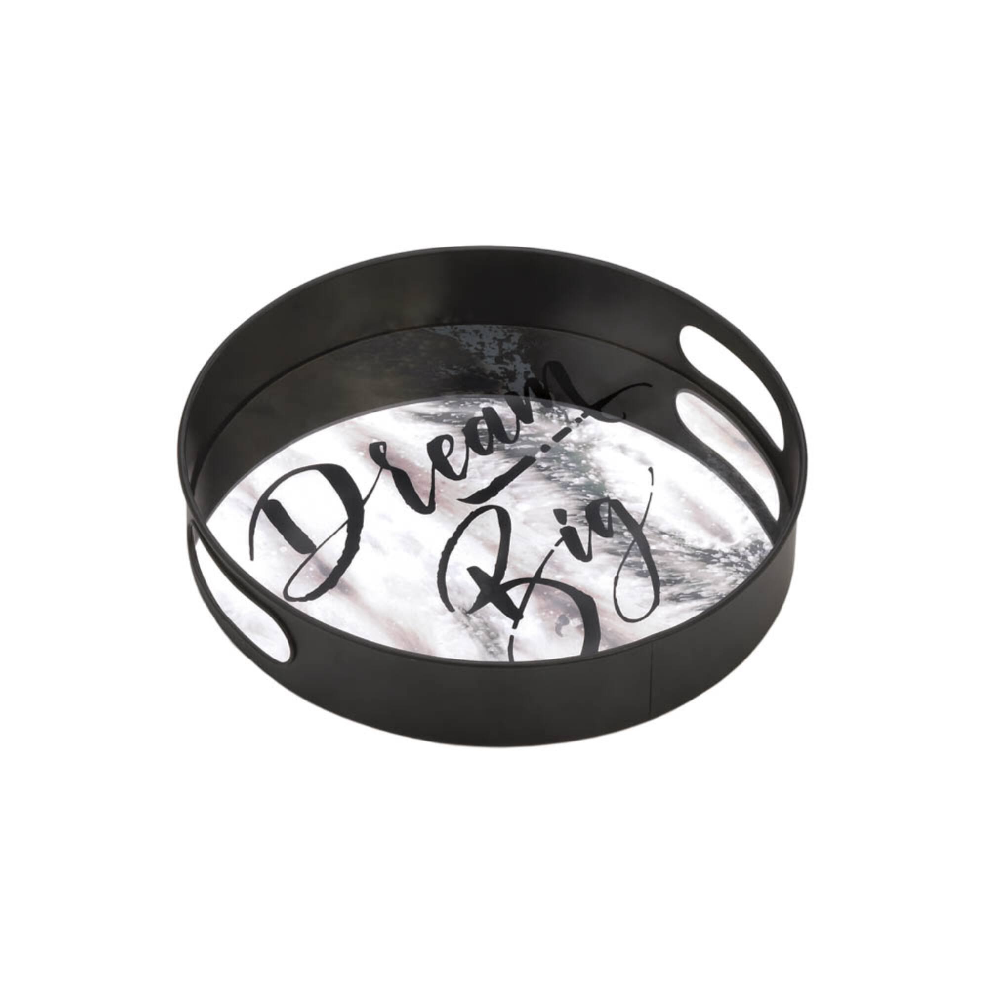 12" Nikki Chu Positano Dream Big Mirror Tray